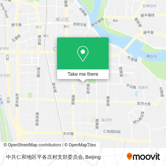中共仁和地区平各庄村支部委员会 map
