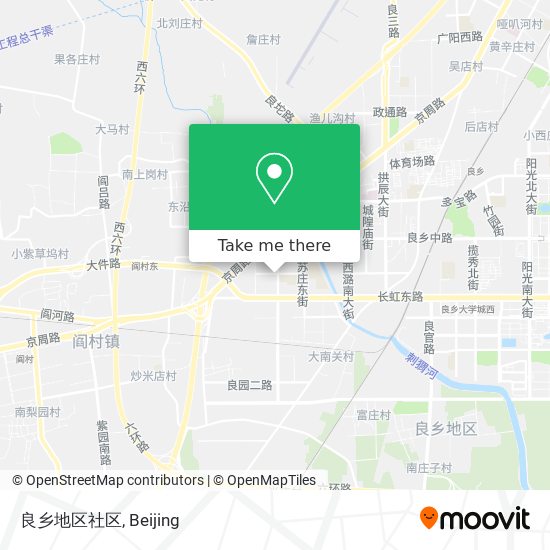 良乡地区社区 map