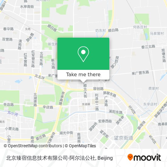 北京臻宿信息技术有限公司-阿尔法公社 map