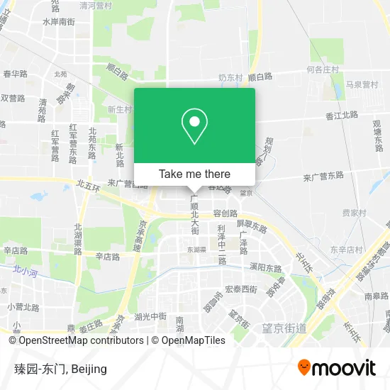 臻园-东门 map