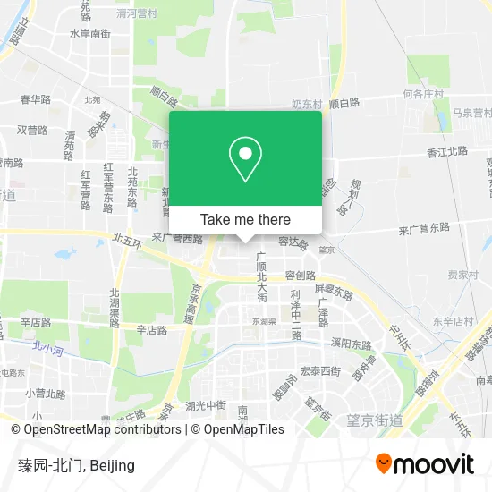 臻园-北门 map