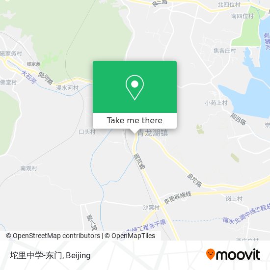 坨里中学-东门 map
