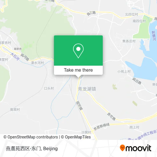 燕麓苑西区-东门 map