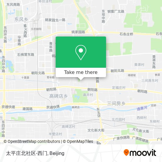 太平庄北社区-西门 map