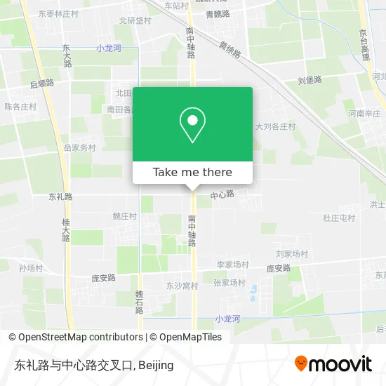 东礼路与中心路交叉口 map