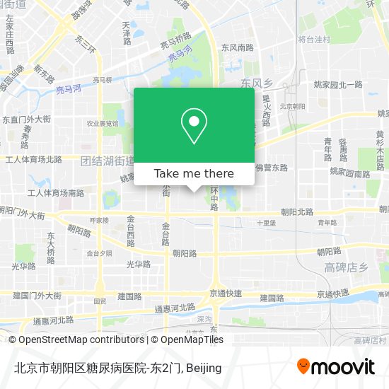 北京市朝阳区糖尿病医院-东2门 map