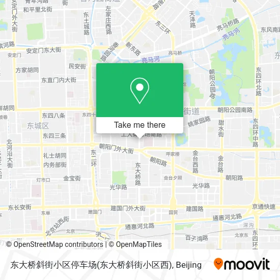 东大桥斜街小区停车场(东大桥斜街小区西) map