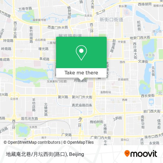 地藏庵北巷/月坛西街(路口) map