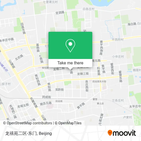 龙禧苑二区-东门 map