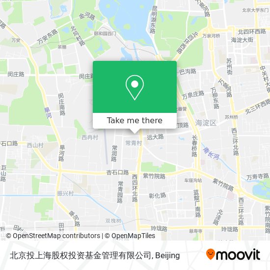 北京投上海股权投资基金管理有限公司 map