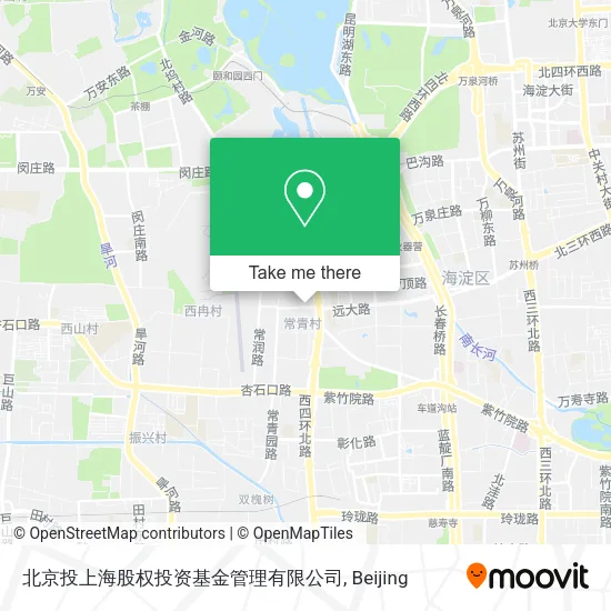 北京投上海股权投资基金管理有限公司 map