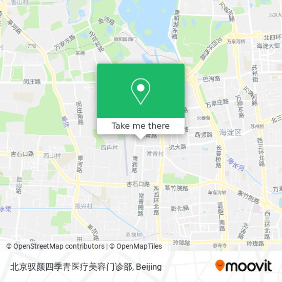 北京驭颜四季青医疗美容门诊部 map