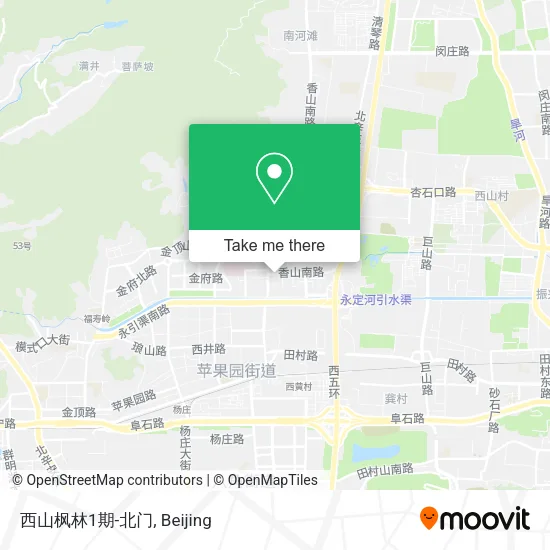 西山枫林1期-北门 map