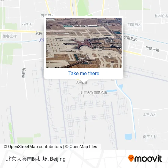 北京大兴国际机场 map