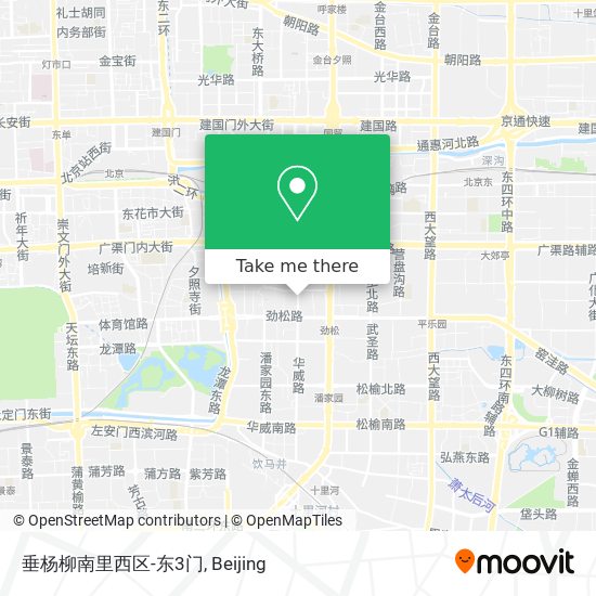 垂杨柳南里西区-东3门 map