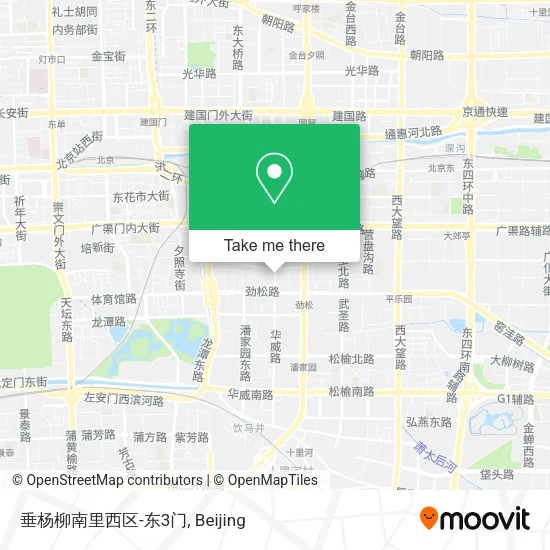 垂杨柳南里西区-东3门 map