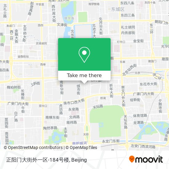 正阳门大街外一区-184号楼 map