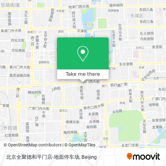 北京全聚德和平门店-地面停车场 map