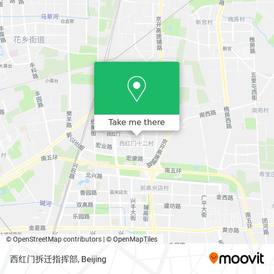 西红门拆迁指挥部 map