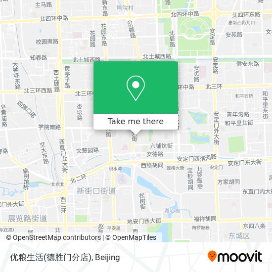 优粮生活(德胜门分店) map