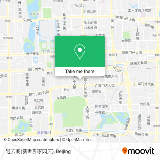 逍云阁(新世界家园店) map