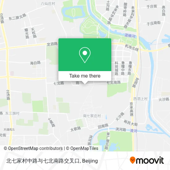 北七家村中路与七北南路交叉口 map