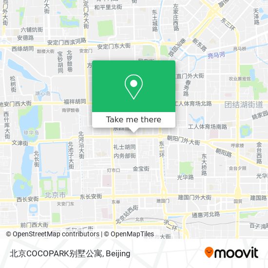 北京COCOPARK别墅公寓 map