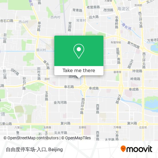 自由度停车场-入口 map
