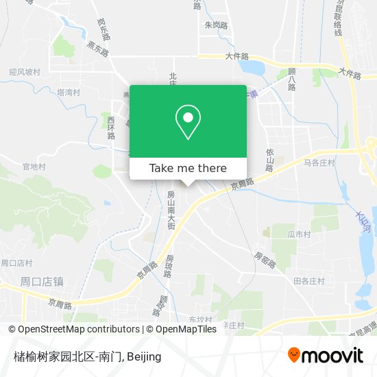 槠榆树家园北区-南门 map