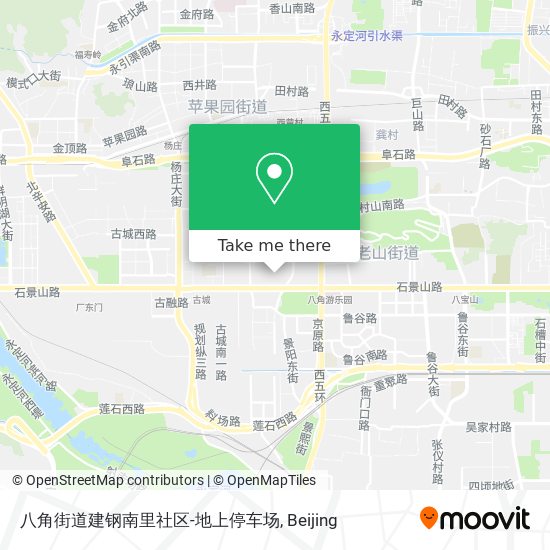 八角街道建钢南里社区-地上停车场 map