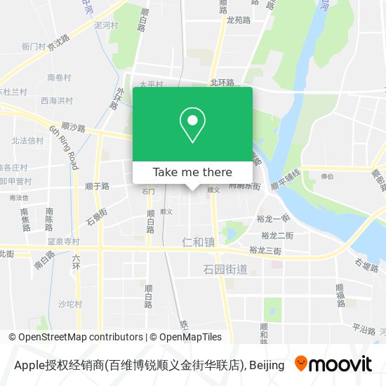 Apple授权经销商(百维博锐顺义金街华联店) map