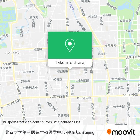 北京大学第三医院生殖医学中心-停车场 map