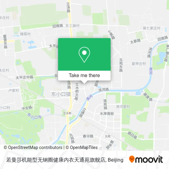 若曼莎机能型无钢圈健康内衣天通苑旗舰店 map