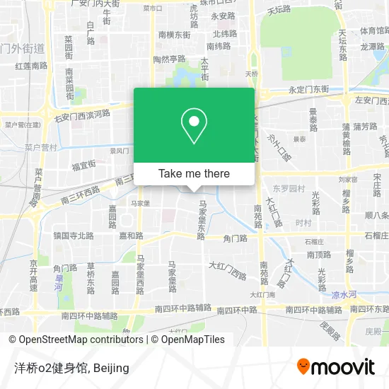 洋桥o2健身馆 map