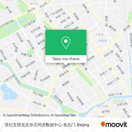世纪互联北京亦庄同济数据中心-东北门 map