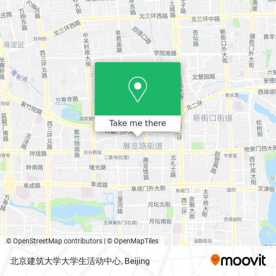 北京建筑大学大学生活动中心 map