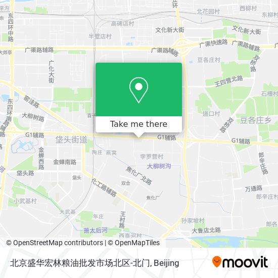 北京盛华宏林粮油批发市场北区-北门 map