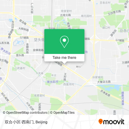 双合小区-西南门 map