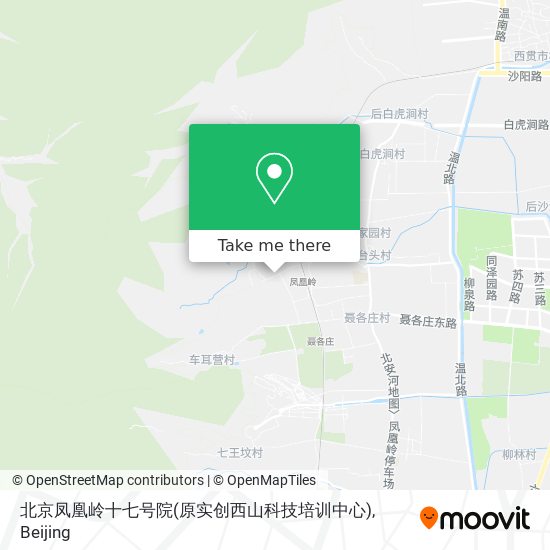 北京凤凰岭十七号院(原实创西山科技培训中心) map