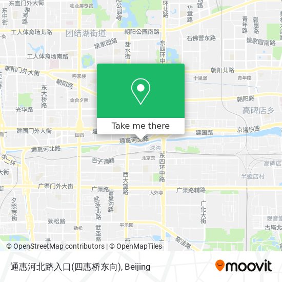 通惠河北路入口(四惠桥东向) map