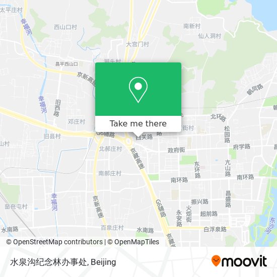 水泉沟纪念林办事处 map