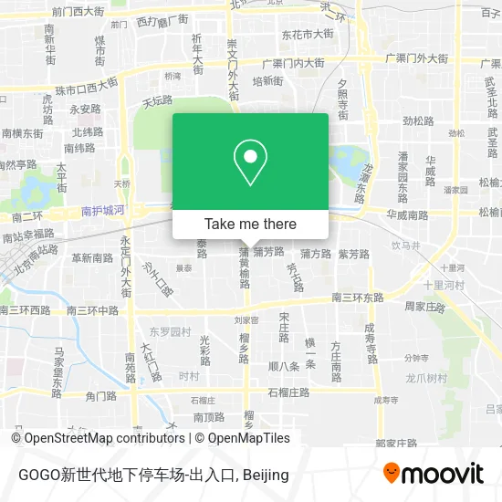 GOGO新世代地下停车场-出入口 map