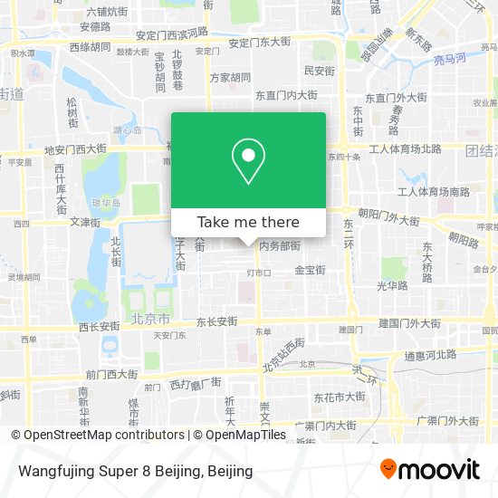 Wangfujing Super 8 Beijing map