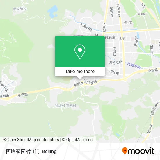 西峰家园-南1门 map