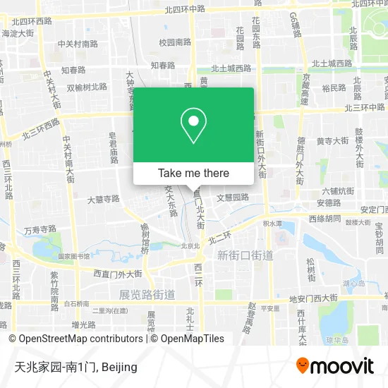 天兆家园-南1门 map