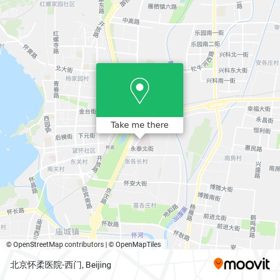 北京怀柔医院-西门 map