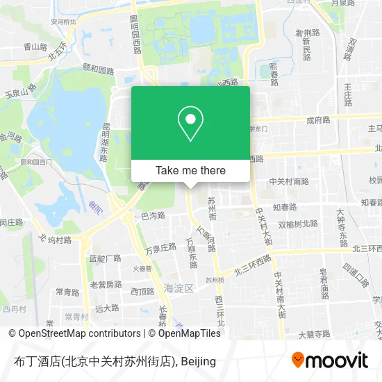 布丁酒店(北京中关村苏州街店) map