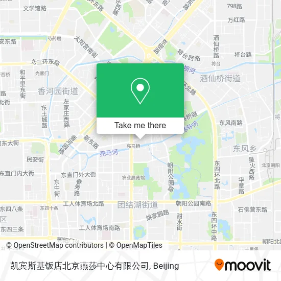 凯宾斯基饭店北京燕莎中心有限公司 map
