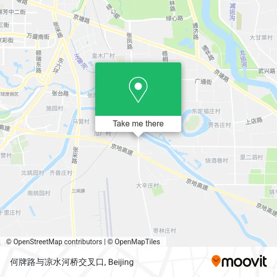 何牌路与凉水河桥交叉口 map