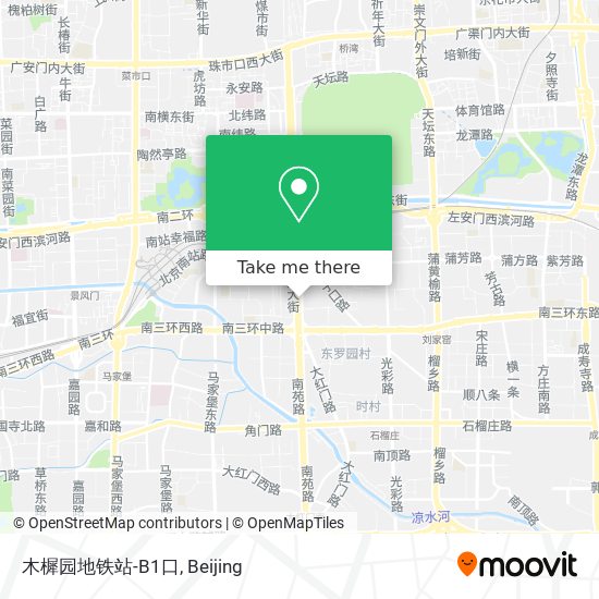 木樨园地铁站-B1口 map